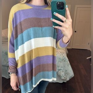 Cherish | striped fleece long sleeve